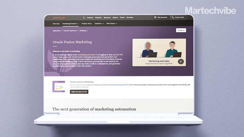 Oracle Announces Fusion Marketing To Fully Automate Lead Generation And Qualification