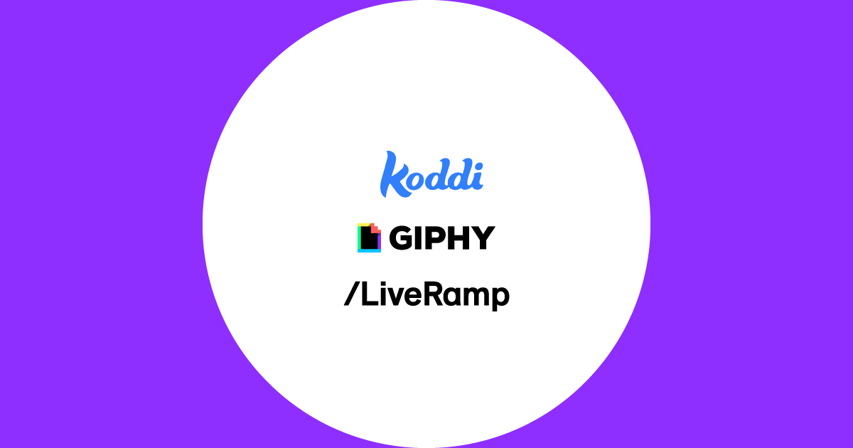 Koddi Expands Commerce Media Targeting with GIPHY, LiveRamp