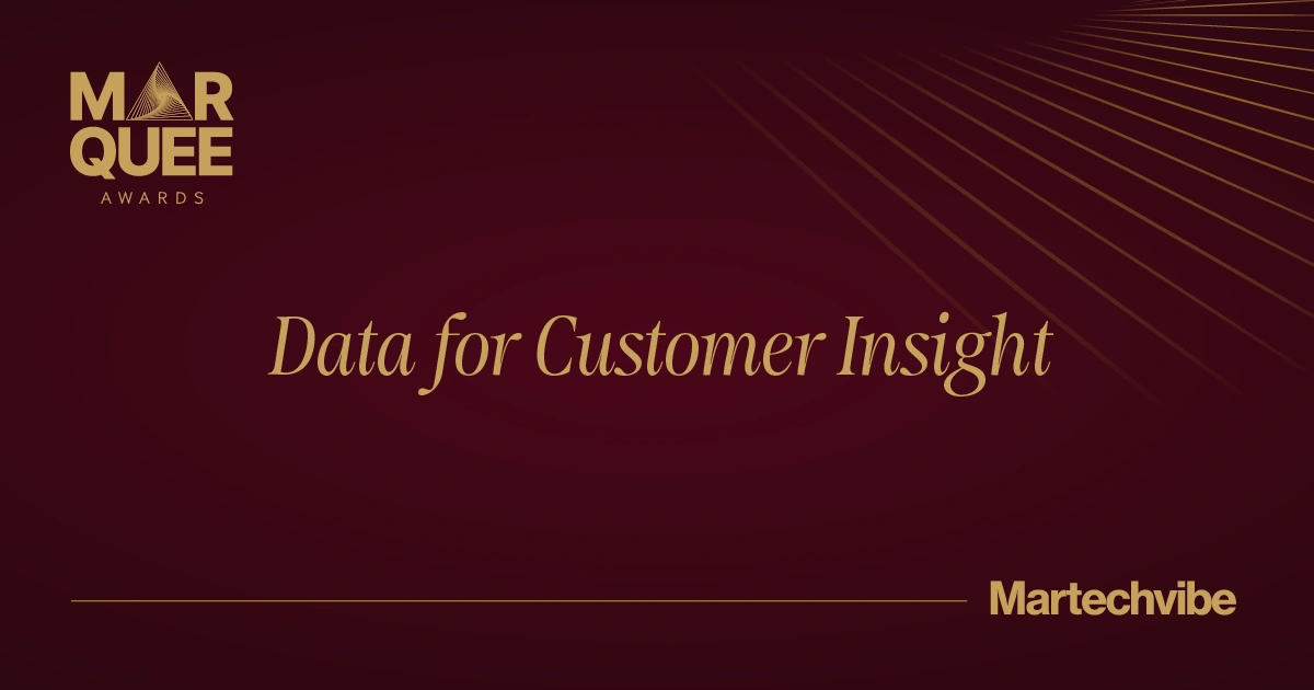 Marquee Awards Winner: Technical Excellence in Data for Customer Insight